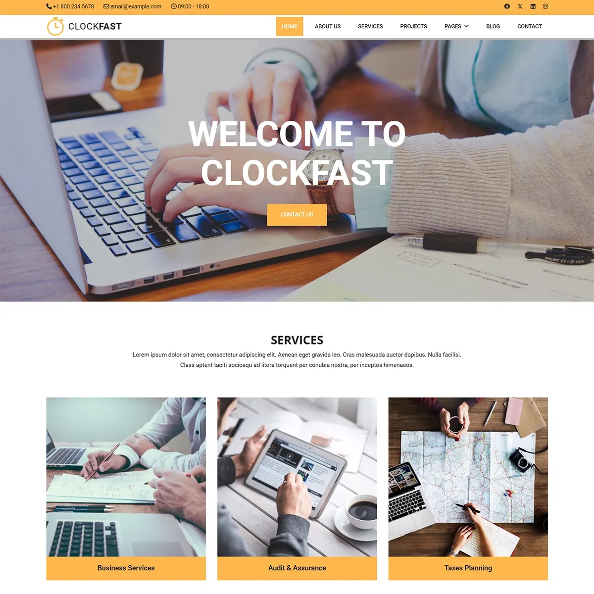 ClockFast - Multipurpose Responsive Joomla 5 Template