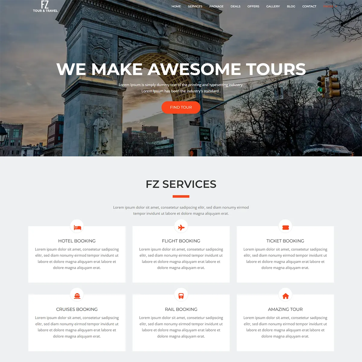 FZ - Tour & Travel Agency Joomla 5 Template