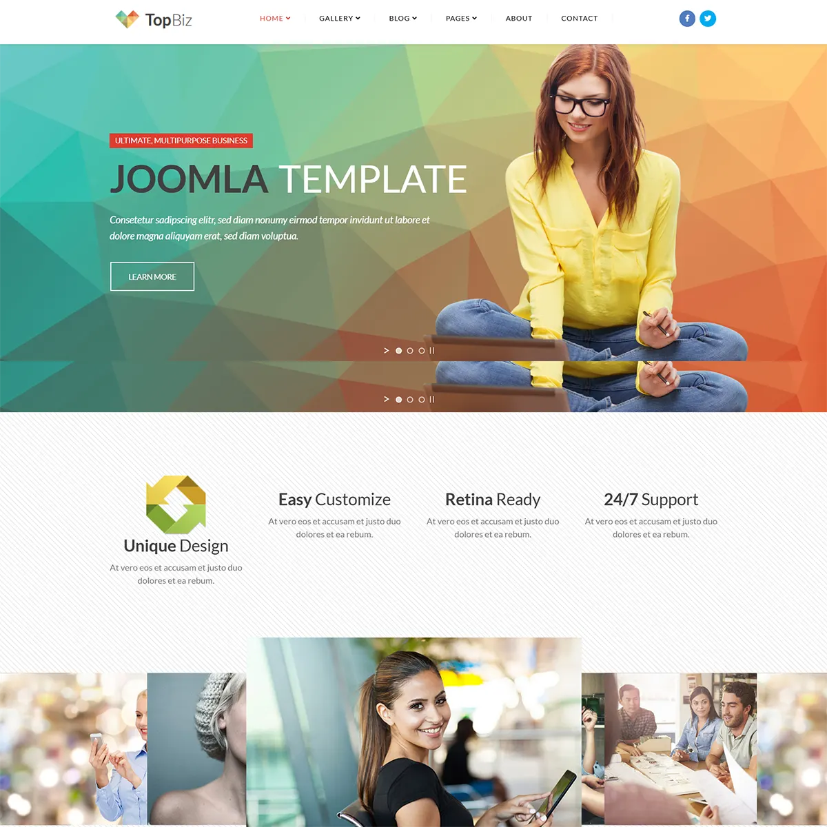 TopBiz - Responsive Corporate Joomla Template