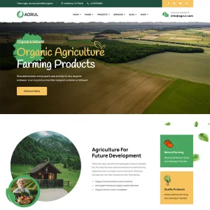 Agrul Joomla 5 Organic Farm Agriculture Template Farmer