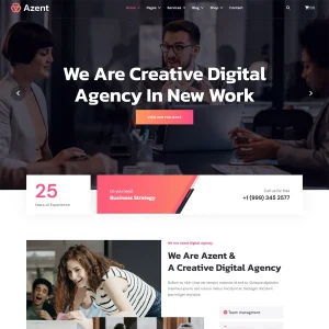 Azent Joomla 5 Creative Digital Agency Template