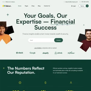Babun Joomla 5 Business & Finance Responsive Template