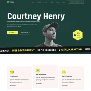 Cipher Joomla 5 Creative Agency Portfolio Template