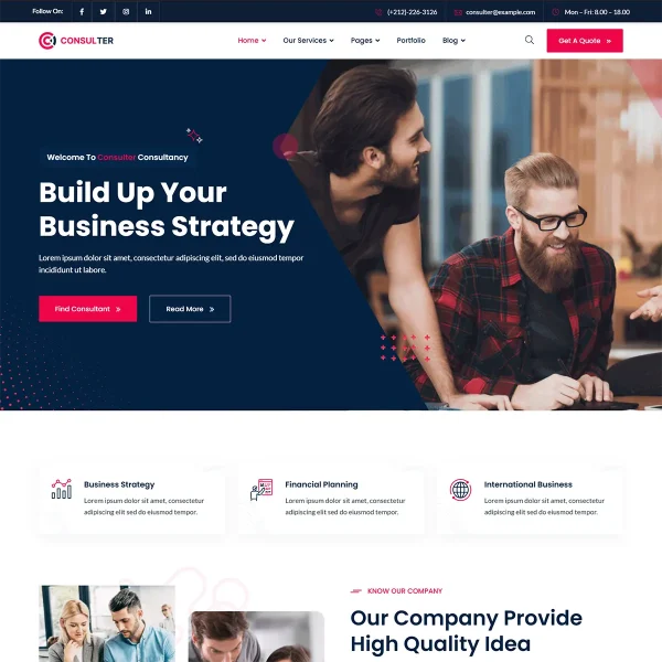 Consulter Joomla 5 Business Consulting Template