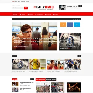 DailyTimes News and Magazine Joomla Template