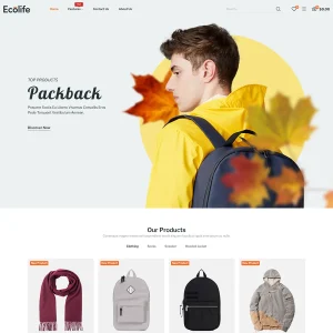 Ecolife Elementor Prestashop template