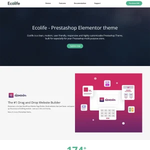 Ecolife Elementor Prestashop template