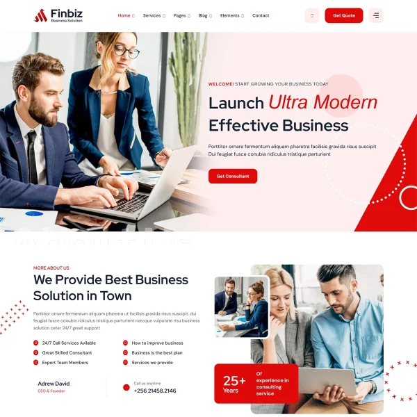 Finbiz Joomla 5 Consulting Business Template | Consultant
