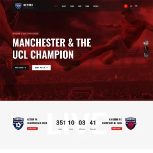 Kester Joomla 5 Soccer & Mega Sports Template