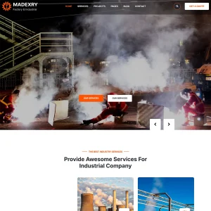 Madexry - Joomla 5 Construction Factory & Industrial Template
