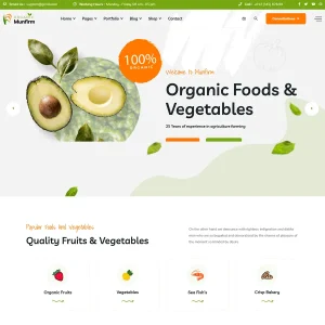 Munfirm Joomla 5 Organic & Healthy Food Template
