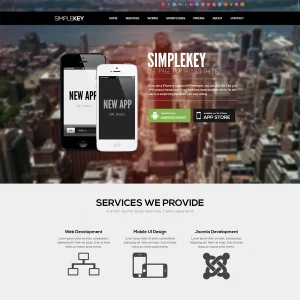 SimpleKey :: One Page Portfolio Joomla 3, 4 & 5 Template