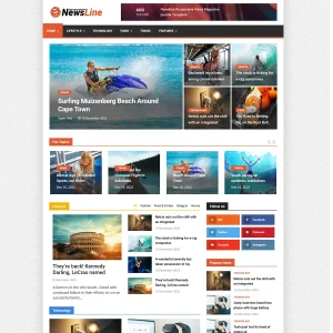 Newsline Responsive Magazine Joomla Template