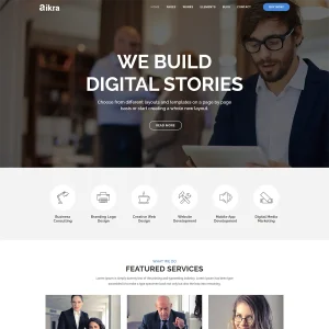 Aikra - Responsive Multipurpose Html5 Website Template