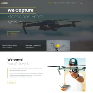 Airex Joomla 5 Drone and Copter Photography & Videography Template
