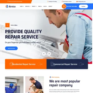 Airvice - Joomla 5 AC Repair Services Template
