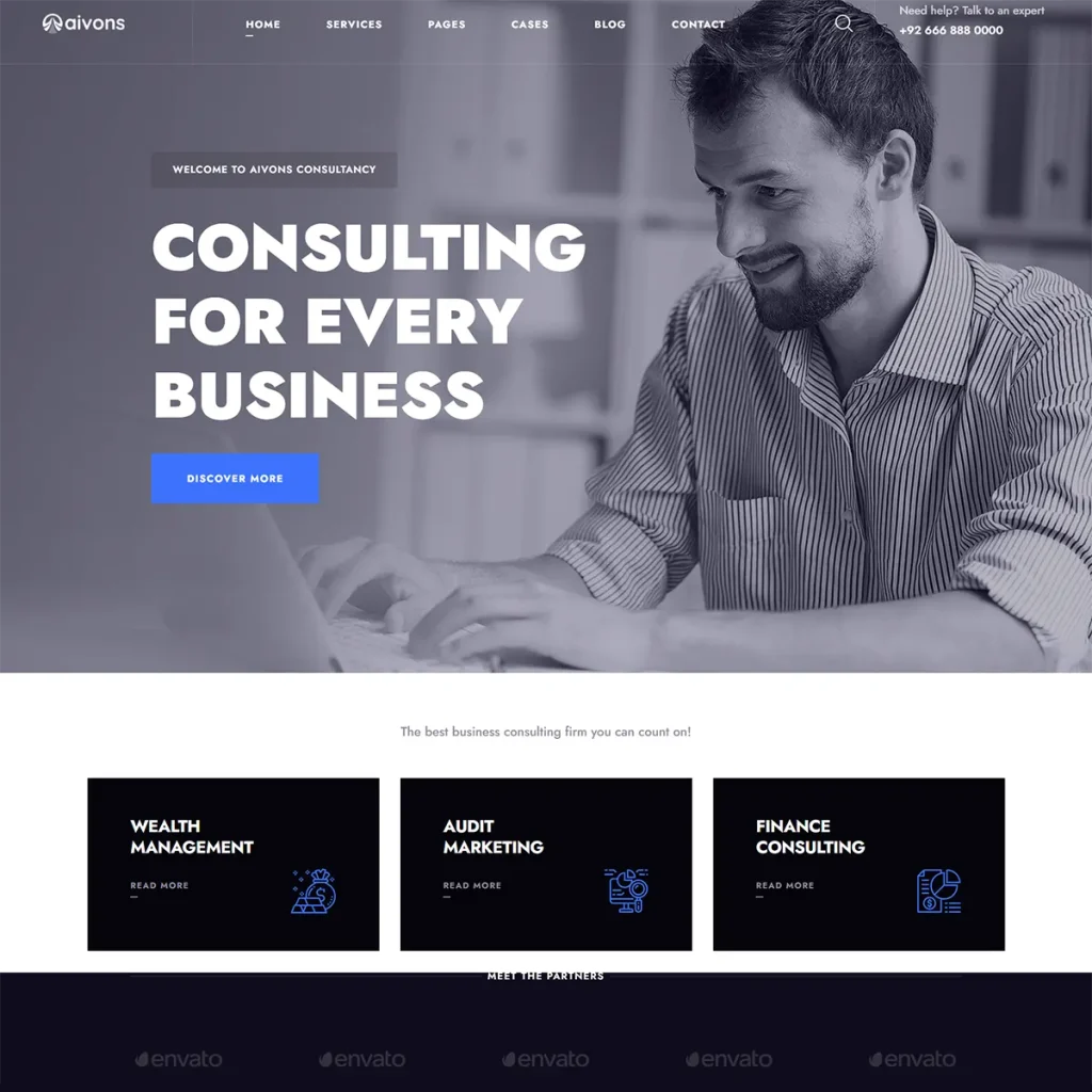 Aivons Joomla 5 Business Consulting Template