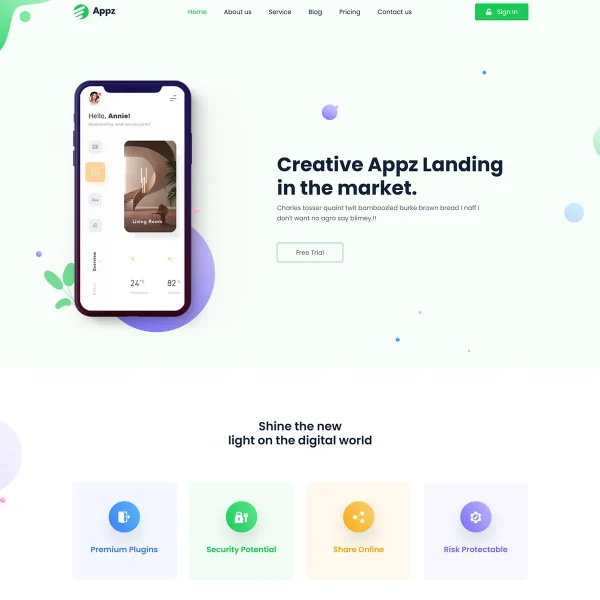 Appz Joomla 5 Mobile App landing Template