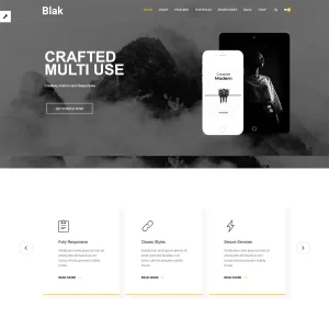 Blak - Responsive MultiPurpose HTML5 Website Template