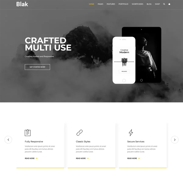 Blak - Joomla 5 Responsive MultiPurpose Website Template