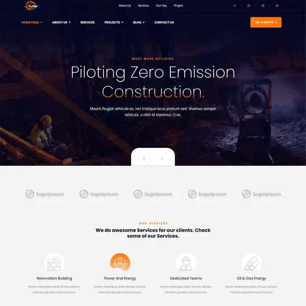 Bulter Joomla 5 Clean Construction Template