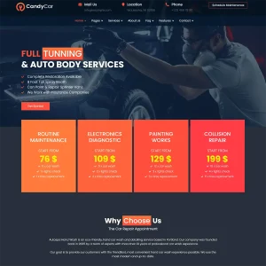 CandyCar - Joomla 5 Car Repair & Auto Services Template | Garage