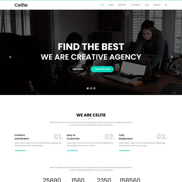 Celfie - Joomla 5 Responsive Multipurpose Creative Template