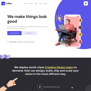 Collax Joomla 5 Creative Agency And Portfolio Template