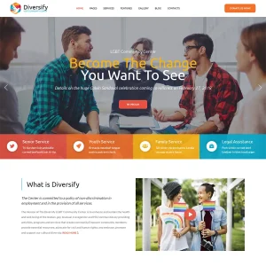 Diversify - Joomla 5 LGBT & Gay Community Template