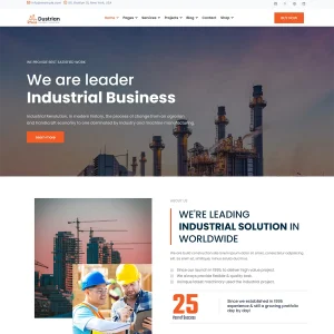 Dustrian - Joomla 5 Factory & Industrial Template
