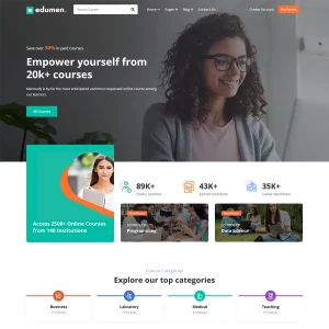 Edumen Joomla 5 Education Template With Page Builder