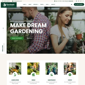 Gardomia - Joomla 5 Landscape and Gardening Template