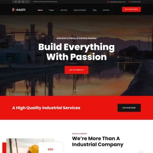 Inusti Joomla 5 Industrial & Factory Business Template