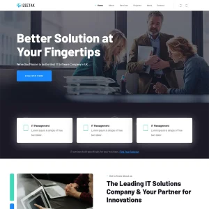 Izeetak - Joomla 5 IT Solutions & Services Template