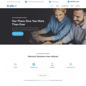 JellyNet - Joomla 5 ISP/Telecom Startup Template
