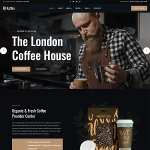 Kaffen Joomla 5 Restaurant Template | Coffee Shop