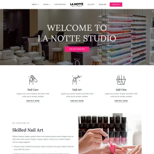 La Notte - Joomla 5 Nail Salon Beauty Parlour Template | Beautician