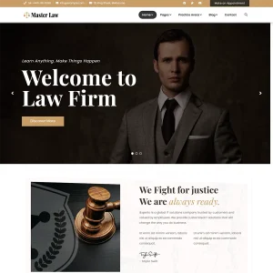 Masterlaw Joomla 5 Attorney Law Business Template | Lawyer