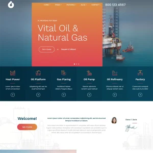 Nafta Joomla 5 Oil & Gas Industry Template