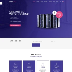Onda - Web Hosting, Responsive HTML5 Template
