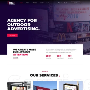 Outmedia Joomla 5 Outdoor & Billboard Agency Template