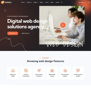 Oxence - Joomla 5 Web Design Agency Template