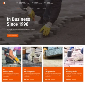 Pawex Joomla 5 Paving Contractor And Construction Template