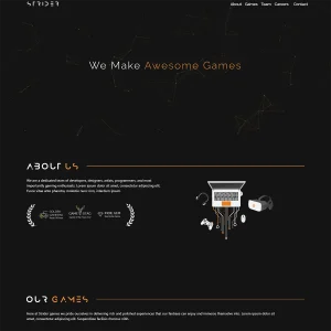Strider - Joomla 5 A Game Studio Template