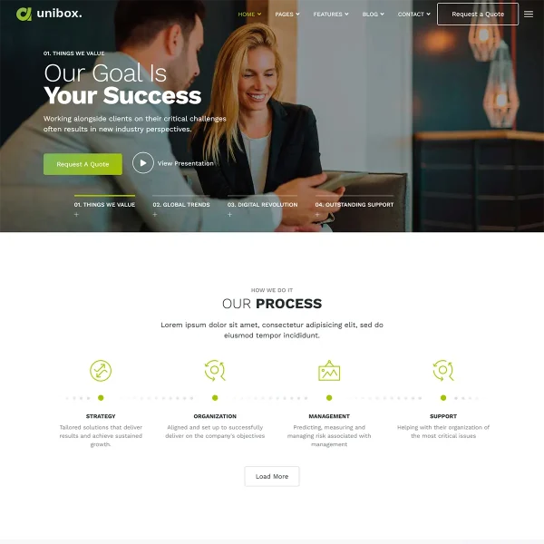 Unibox Joomla 5 Multipurpose Corporate Business Template