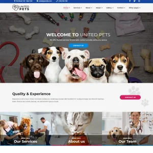 United Pets Joomla 5 Pet Care & Adoption Template