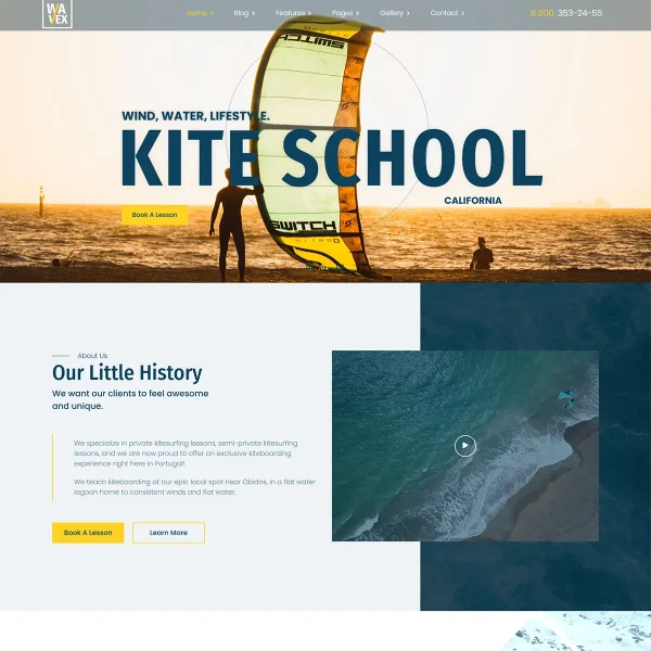 Wavex - Joomla 5 Sailing and Surfing Template
