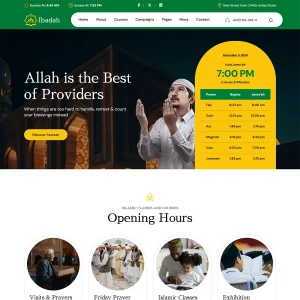 Ibadah - Joomla 6 Islamic Center & Mosque Template